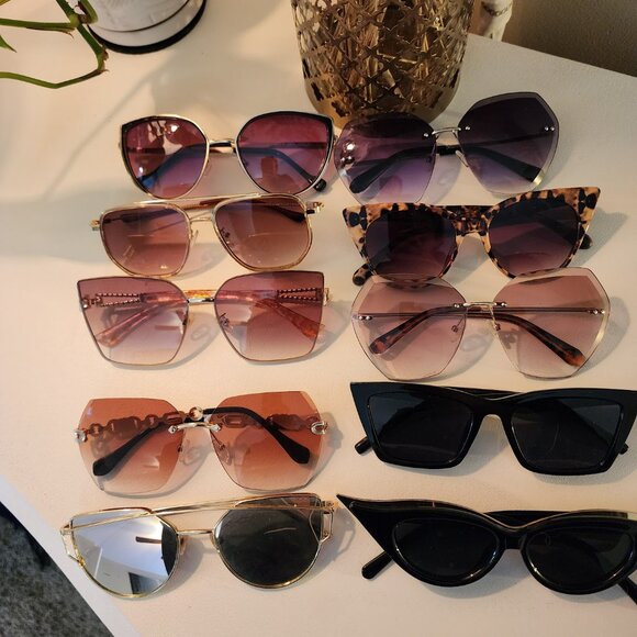 Lot Womens Fashion Sunglasses Many Pairs Party Festival - Picture 4 of 4